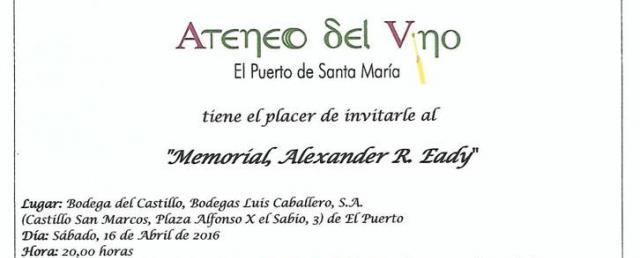 Ateneo del Vino. Memorial Alex